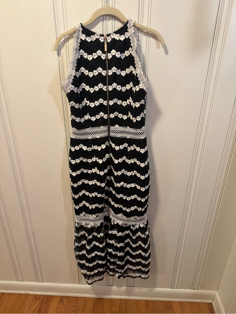 Bronx and Banco Black and White Lace-Trim Girls' Dress - Picture 2 of 5